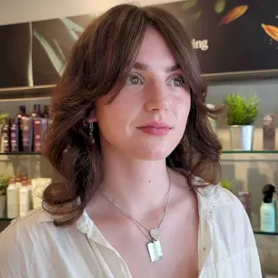 Middle-Parted Bangs for Tiny Foreheads