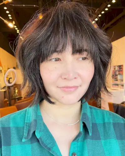 Face-Framing Bob with Wispy Bangs