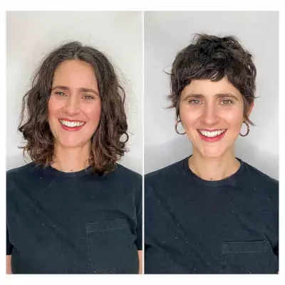 Wavy Layered Pixie Cut