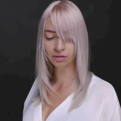 Sleek Side Bangs and Subtle Layers