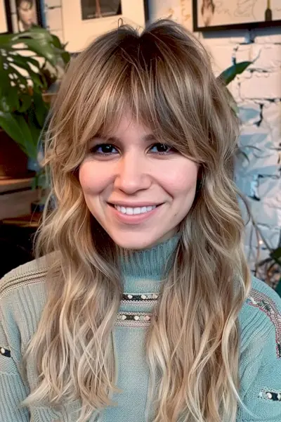 Bardot curtain bangs