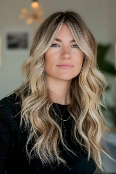 Curtain bangs for diamond face shape