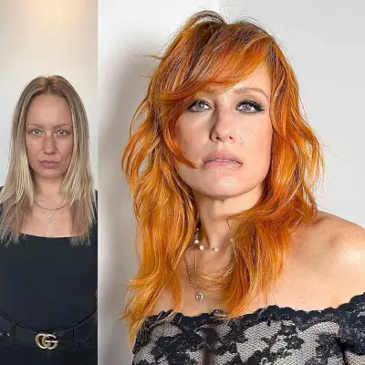 Collarbone-Length Hairstyles with Side Bangs