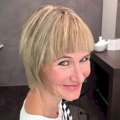 Unique Straight-Across Choppy Bangs