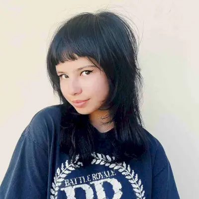 Short Choppy 90s Bangs