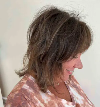 Light Brown Wolf Shag with Fringe