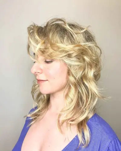 Medium Hair with Feathery Fringe