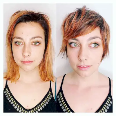 Short Hair with Side Bangs