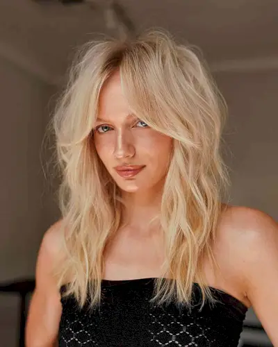 Sexy Curtain Fringe on a Medium Shag