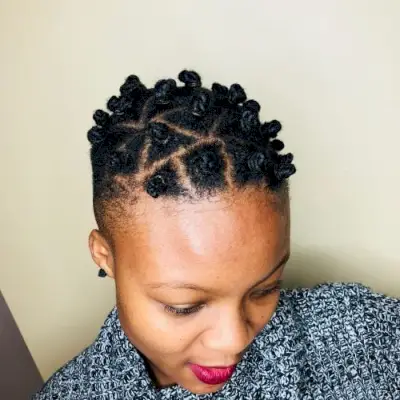 Bantu knots for short hair