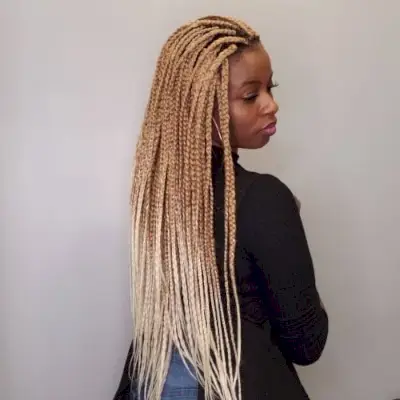Blonde ombre box braids
