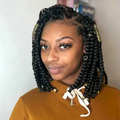 Jeweled box braids