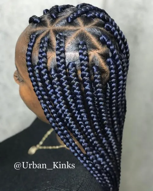 Triunghi Box Braids' title=