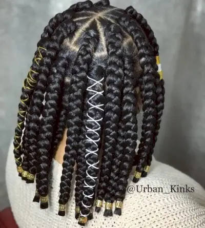 Jumbo Triangle Box Braids