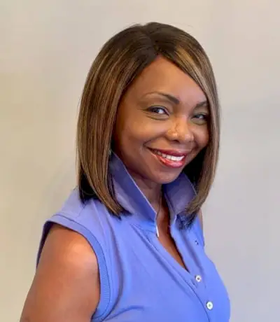 short bob hairstyle for black woman over 40