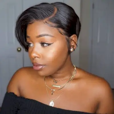 Very Short Bob Hairstyle for Black Woman