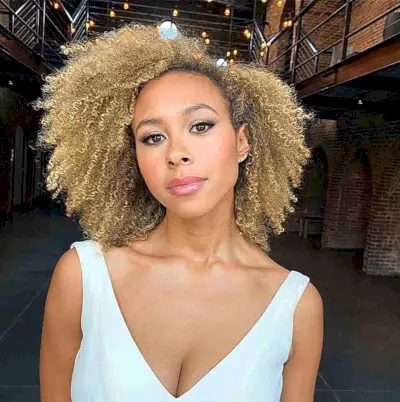 Naturally Blonde Twisted Curls for African-American Ladies