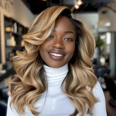 Glamour Blowout with Long Waves