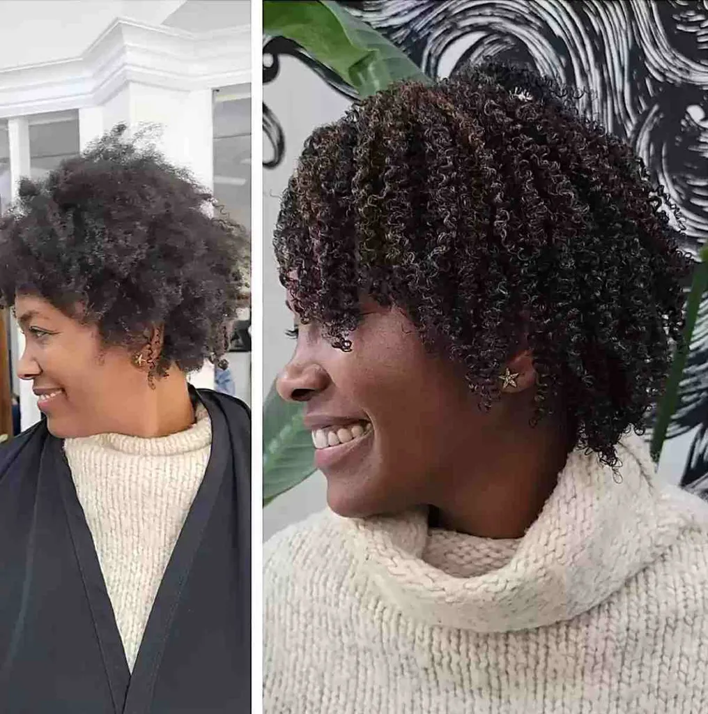 Tessuto per capelli con riccioli stretti' title=