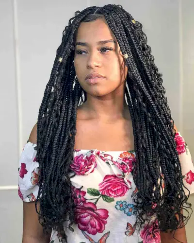 Long Goddess-Like Box Braids