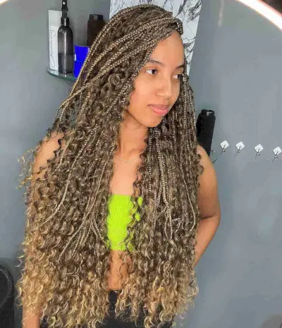 Very Long Caramel Goddess Braids