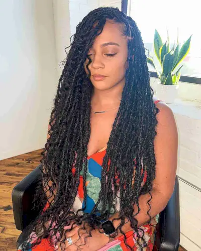 Curly Goddess Faux Locs