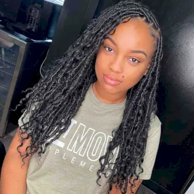 Messy Boho Goddess Braids