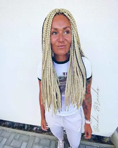 Goddess braids with kanekalon hair