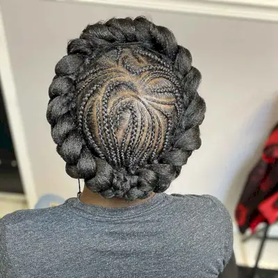 Halo goddess braid