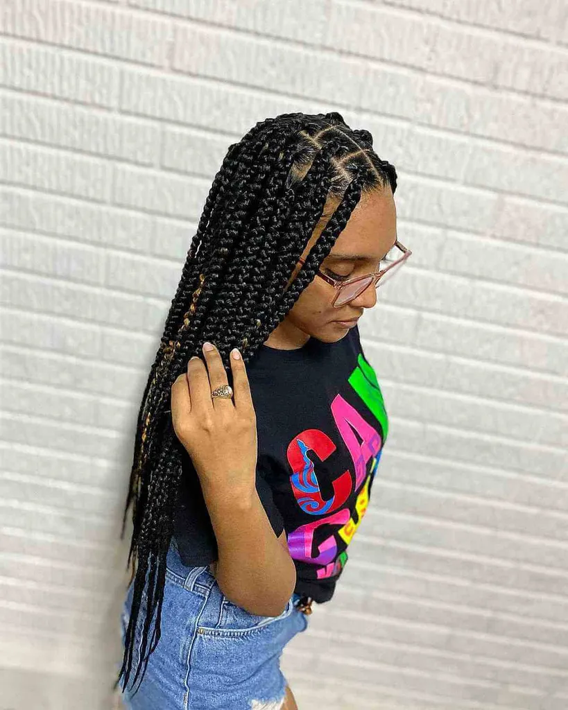 40 Long Box Braids Fletter sier er populære akkurat nå' title=