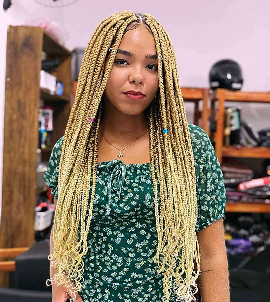 Lange boksfletter med krøllete ender' title=