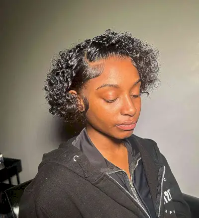 Short Curly Hair Weave