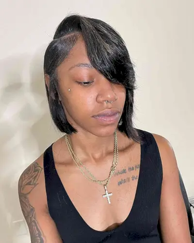 Cute Jet Black Weave Hairstyle