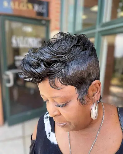 Short Quick Weave for African-American Ladies