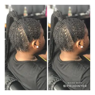 Zig zag lemonade braids