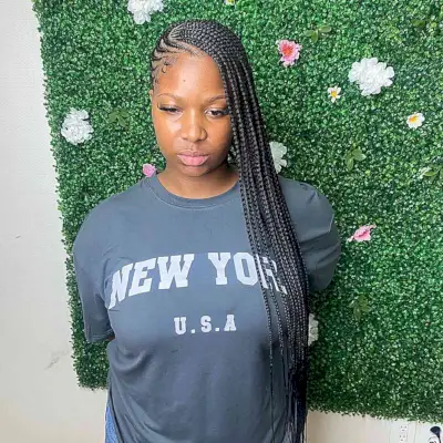 Waist-Length Neat Lemonade Braids