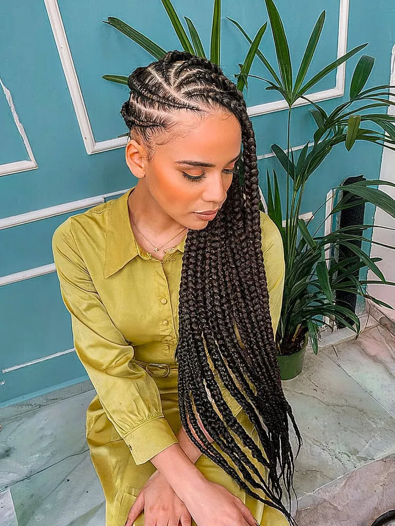 Bardzo długie warkocze ochronne z lemoniadą' title=