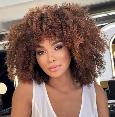 Natural Thick Coils for Black Ladies with voluminous hair