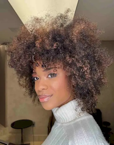 Gorgeous Natural Curls with Volume for Black Women