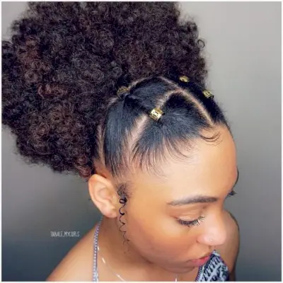 Full Natural Pineapple Updo
