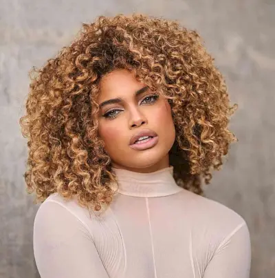 Natural Tropical Brown Curls for black women