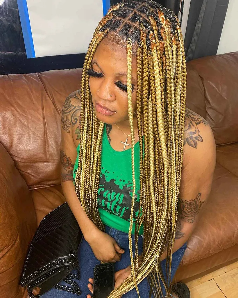 Tresses blondes sans nœuds' title=