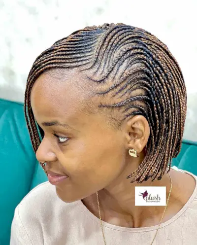 Cool Bobbed Cornrow Braids