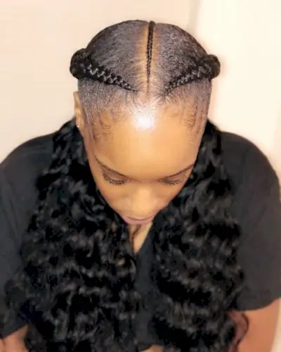 Two Cornrow Braids