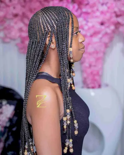 Cornrows with Beads Hairstyle