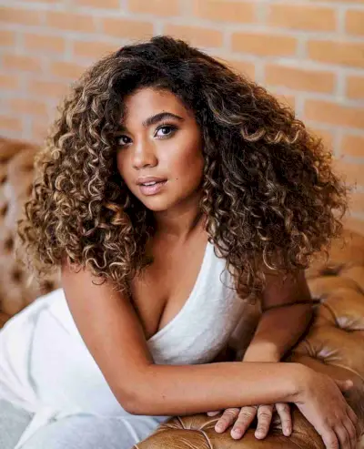 Big Curls for Shoulder-Length Black Hair