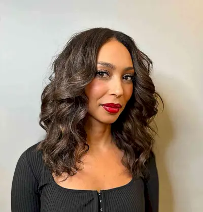 Beautiful barrel curls for shoulder length hair