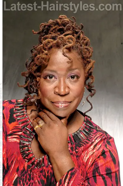 Upbeat Shoulder Length Up-do