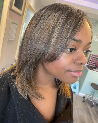 Straight Shoulder-Length Locks for Black Ladies