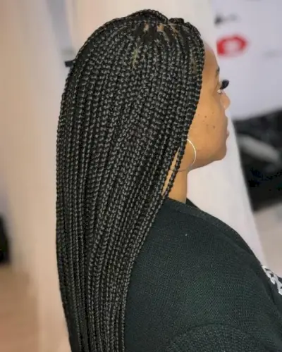 Micro Senegalese twists haircut